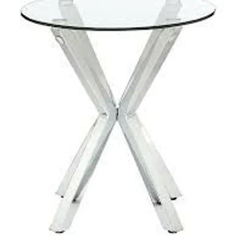 CHOPSTICK LAMP TABLE - COLLECTION ONLY - GLASS