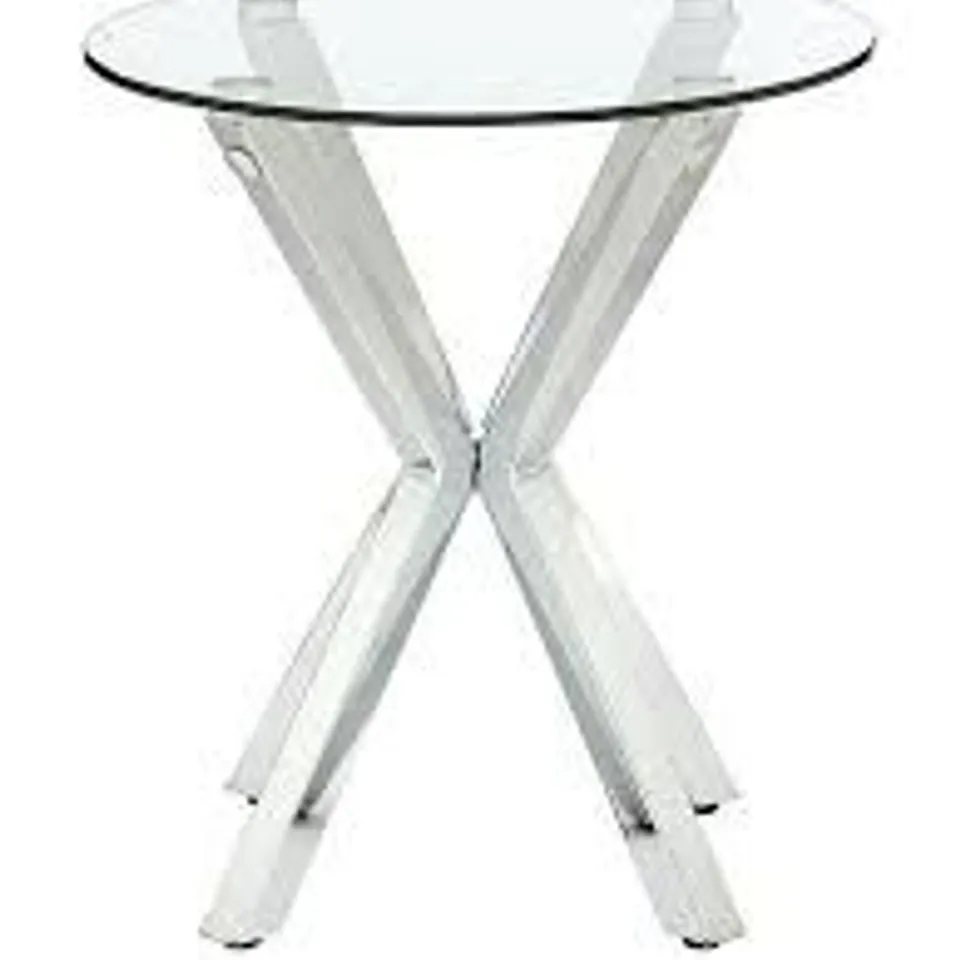 CHOPSTICK LAMP TABLE - COLLECTION ONLY - GLASS RRP £89