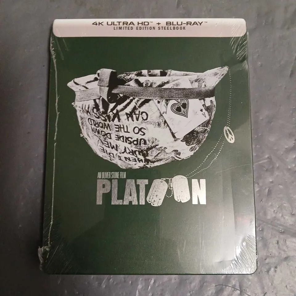 SEALED PLATOON LIMITED EDITION STEELBOOK 4K ULTRA HD + BLUE RAY