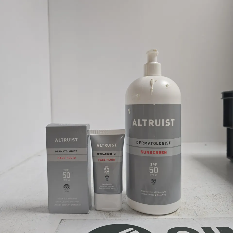 ALTRUIST DERMATOLOGIST SUNSCREEN AND FACE FLUID SPF 50 – SET OF 2