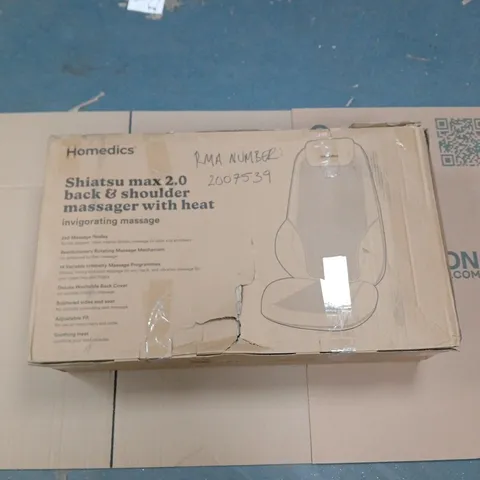HOMEDICS SHIATSU MAX 2.0 BACK AND SHOULDER MASSAGER BOXED