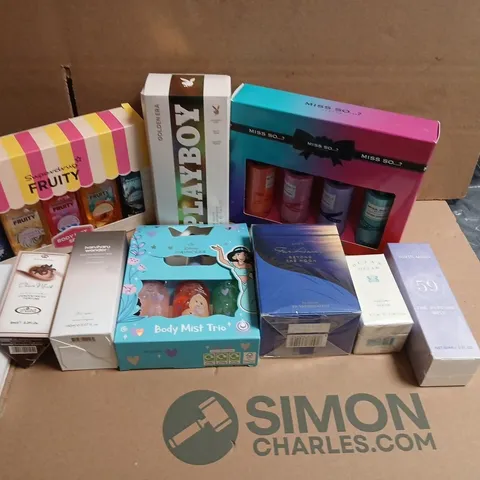 APPROXIMATELY 10 ASSORTED BOXED FRAGRANCES TO INCLUDE; SUPERDRUG, MISS SO....?, CROWN PERFUMES AND NORTH MOON
