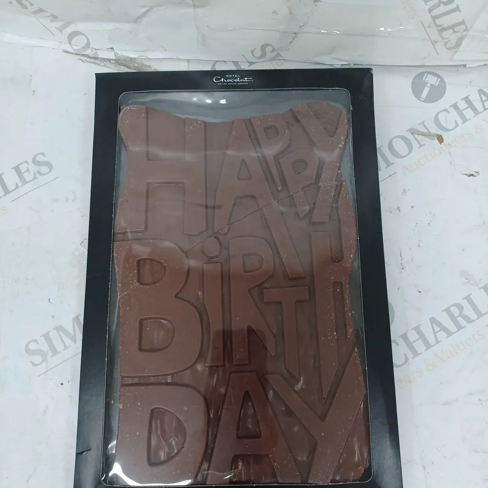 HOTEL CHOCOLATE HAPPY BIRTHDAY MILK GRAND SLAB RRP £20