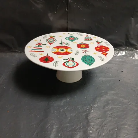 BOX OF 6 DEXAM CHRISTMAS CAKE STANDS IN WHITE