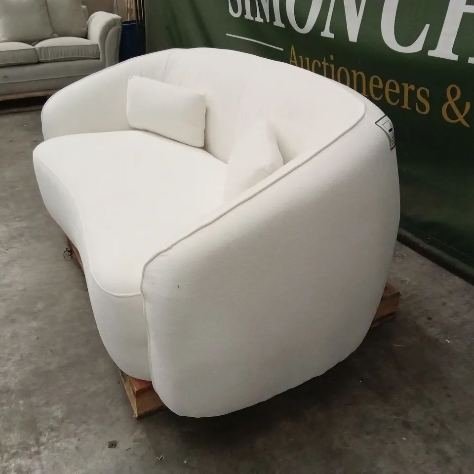 DANETTI ZOEY IVORY BOUCLE 2 SEATER SOFA RRP £999