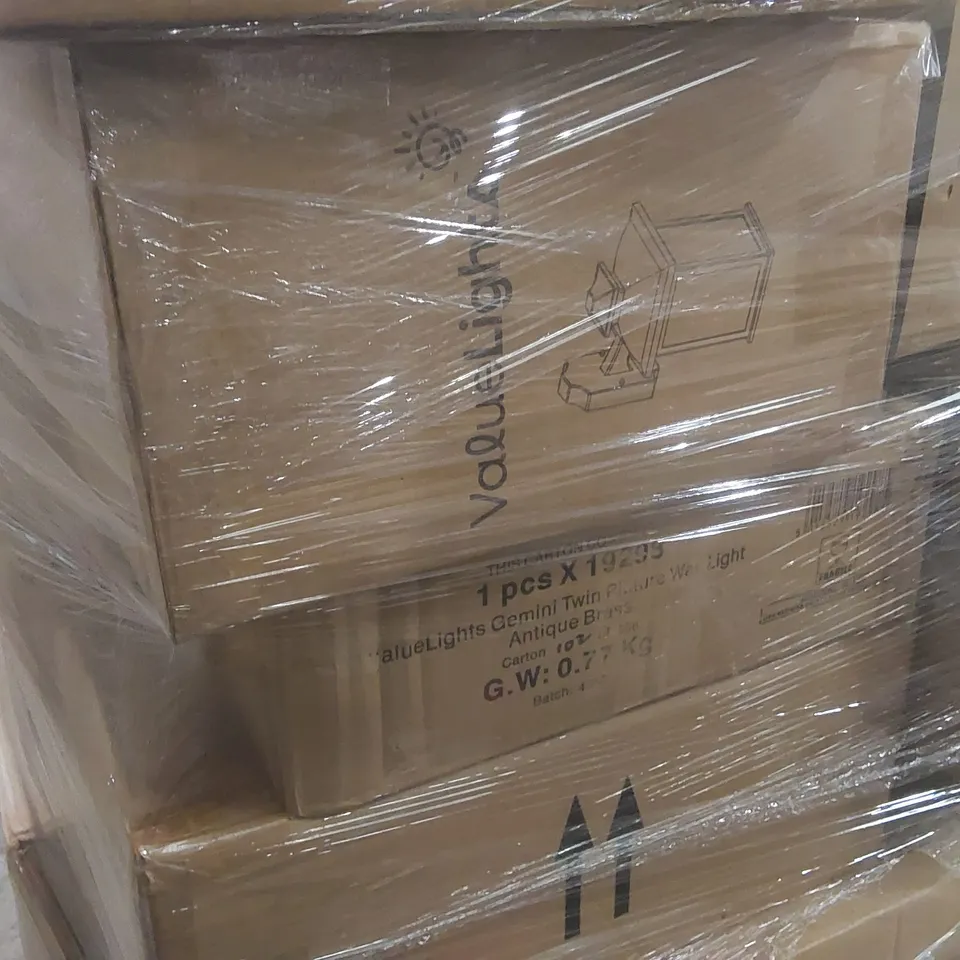 PALLET CONTAINING A VERY LARGE QUANTITY OF ASSORTED LIGHTING ITEMS