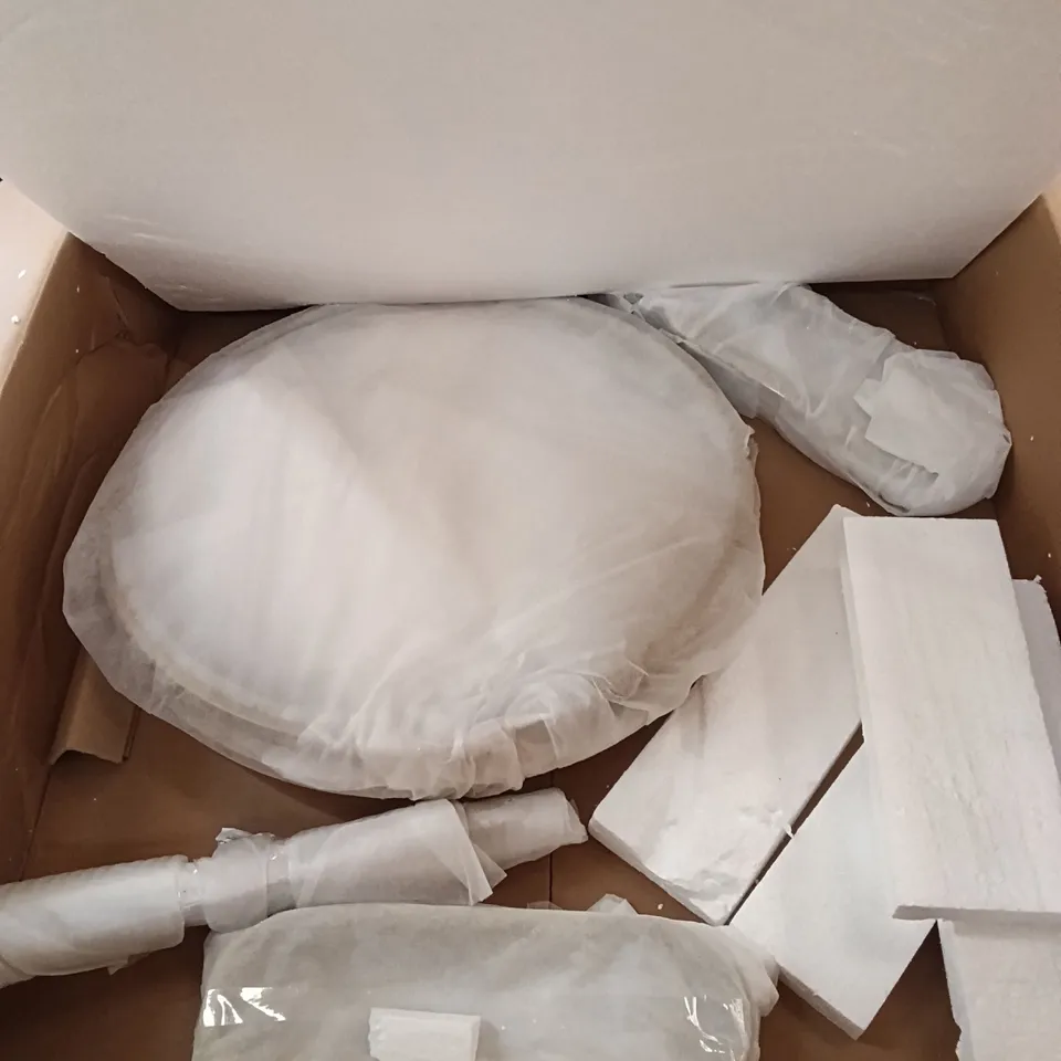 BOXED COFFEE TABLE - GOLD/WHITE (1 BOX)