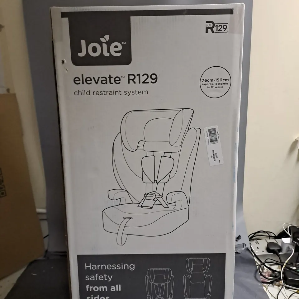 BOXED JOIE ELEVATE R129 CHILD RESTRAIN SYSTEM 