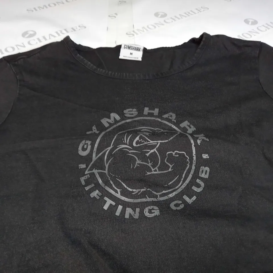 GYMSHARK LIFTING CLUB CROP TOP IN BLACK - MEDIUM