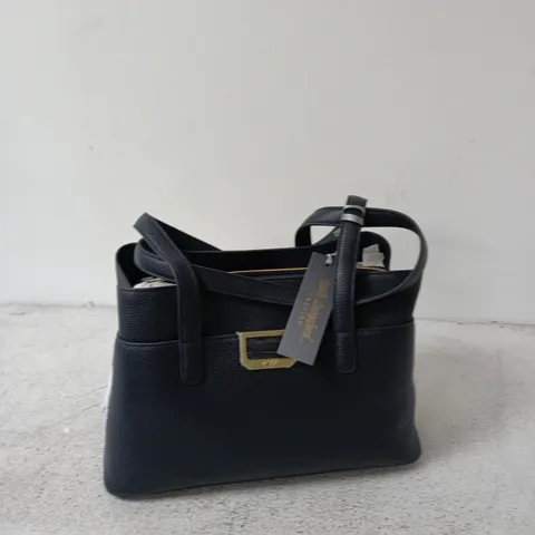 RUTH LANGSFORD WOMEN'S HANDBAG – BLACK LEATHER