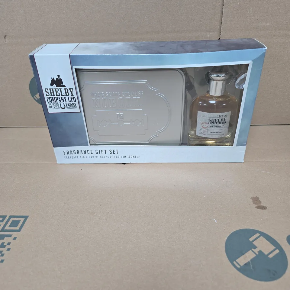 PEAKY BLINDERS SHELBY COMPANY LTD FRAGRANCE GIFT SET EAU DE COLOGNE 100ML WITH TIN. BOXED
