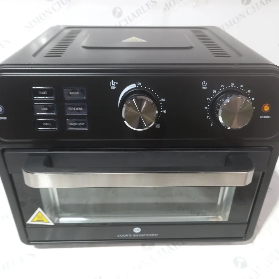 BOXED COOK'S ESSENTIAL 21-LITRE AIRFRYER OVEN IN BLACK 
