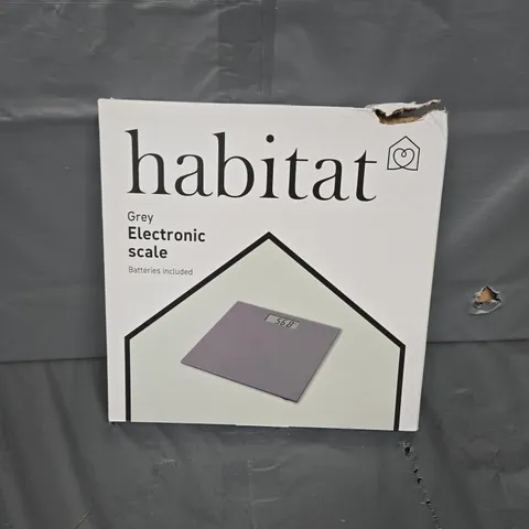 BOXED HABITAT GREY ELECTRONIC SCALE 