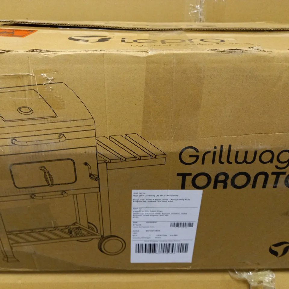 TEPRO TORONTO CLICK MODEL 2019 BARBECUE TROLLEY ANTHRACITE/STAINLESS STEEL
