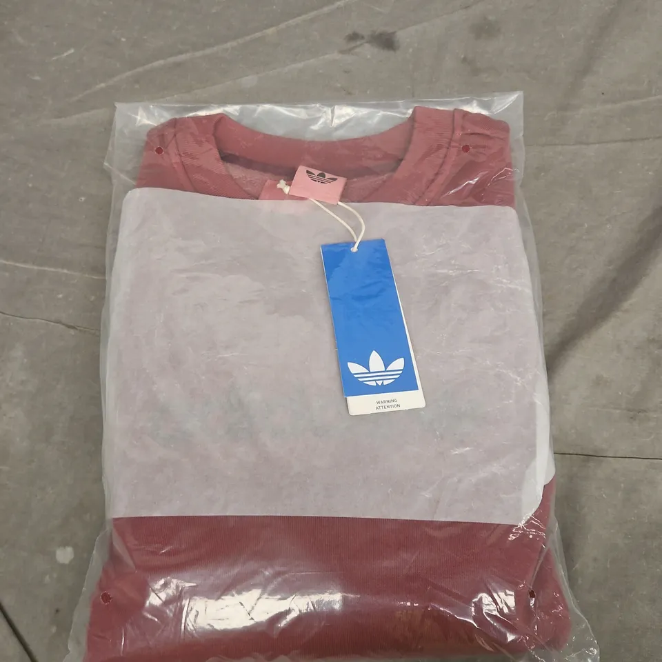 ADIDAS ESSENTIALS COLOUR BLOCK HOODIE – PINK, UK L
