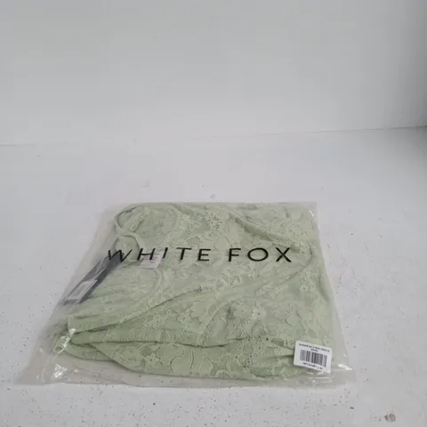WHITE FOX BLOSSOM BELLE MAXI DRESS – SAGE – UK SIZE M (MEDIUM)