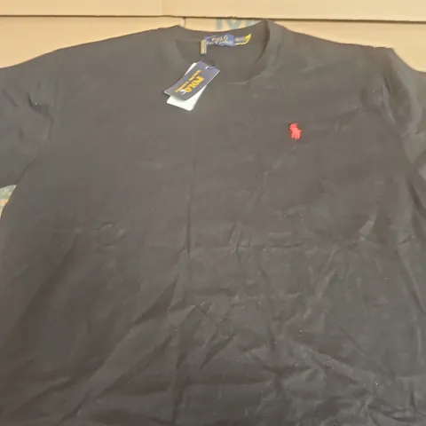 POLO RALPH LAUREN MEN'S BLACK T‑SHIRT - SIZE XXL
