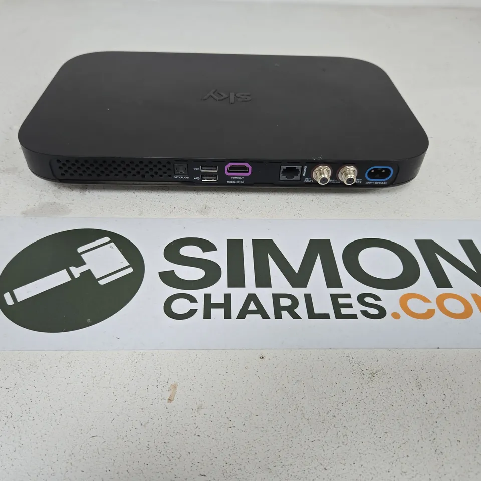 SKY SET-TOP BOX – BLACK TV RECEIVER WITH HDMI, OPTICAL OUT & COAX