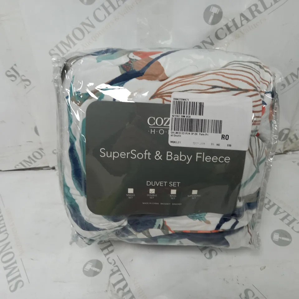 COZEE HOME SUPERSOFT & BABY FLEECE DUVET SET - DOUBLE