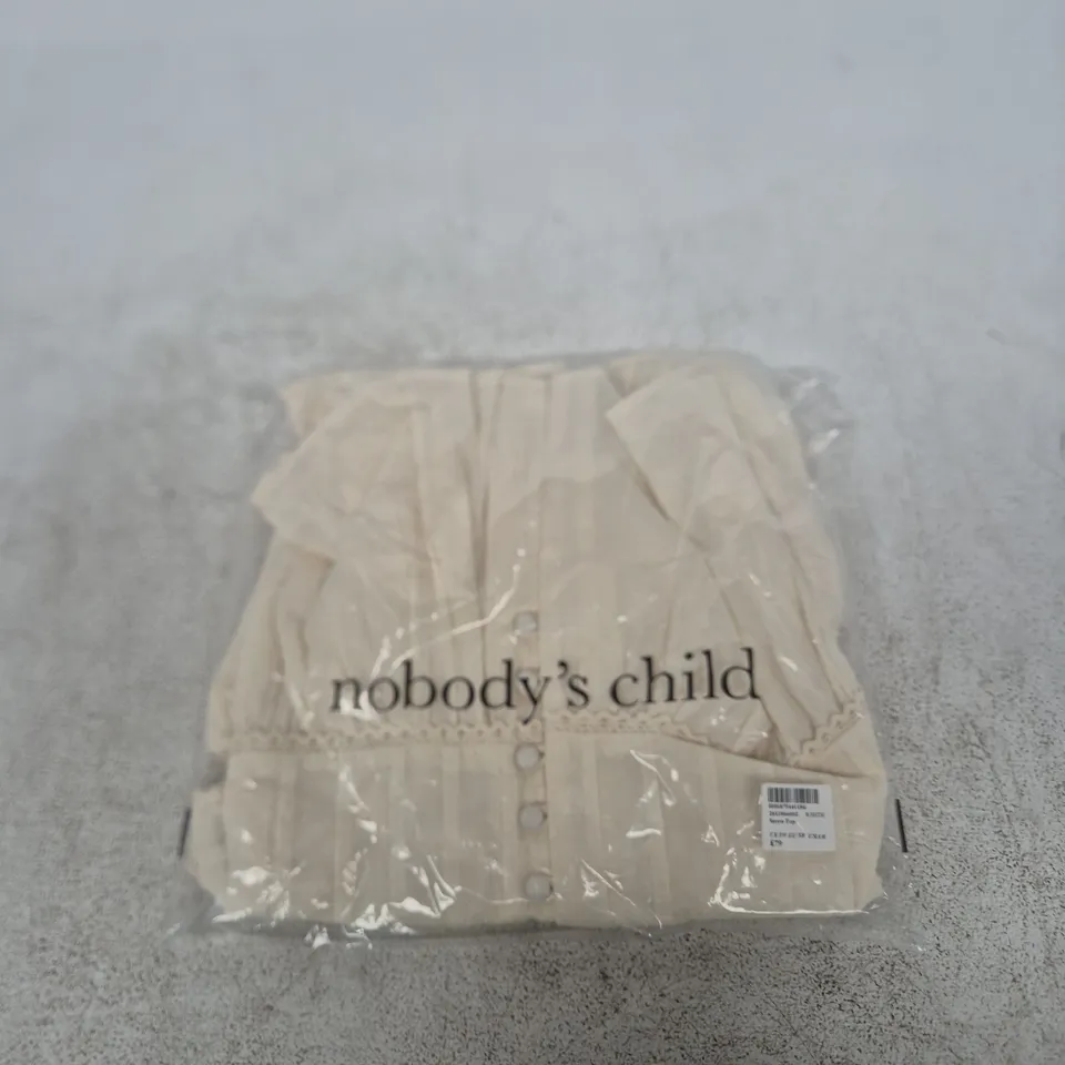 NOBODY'S CHILD SEREN TOP – WHITE, UK 10 (EU 38) – SEALED IN PACKAGING