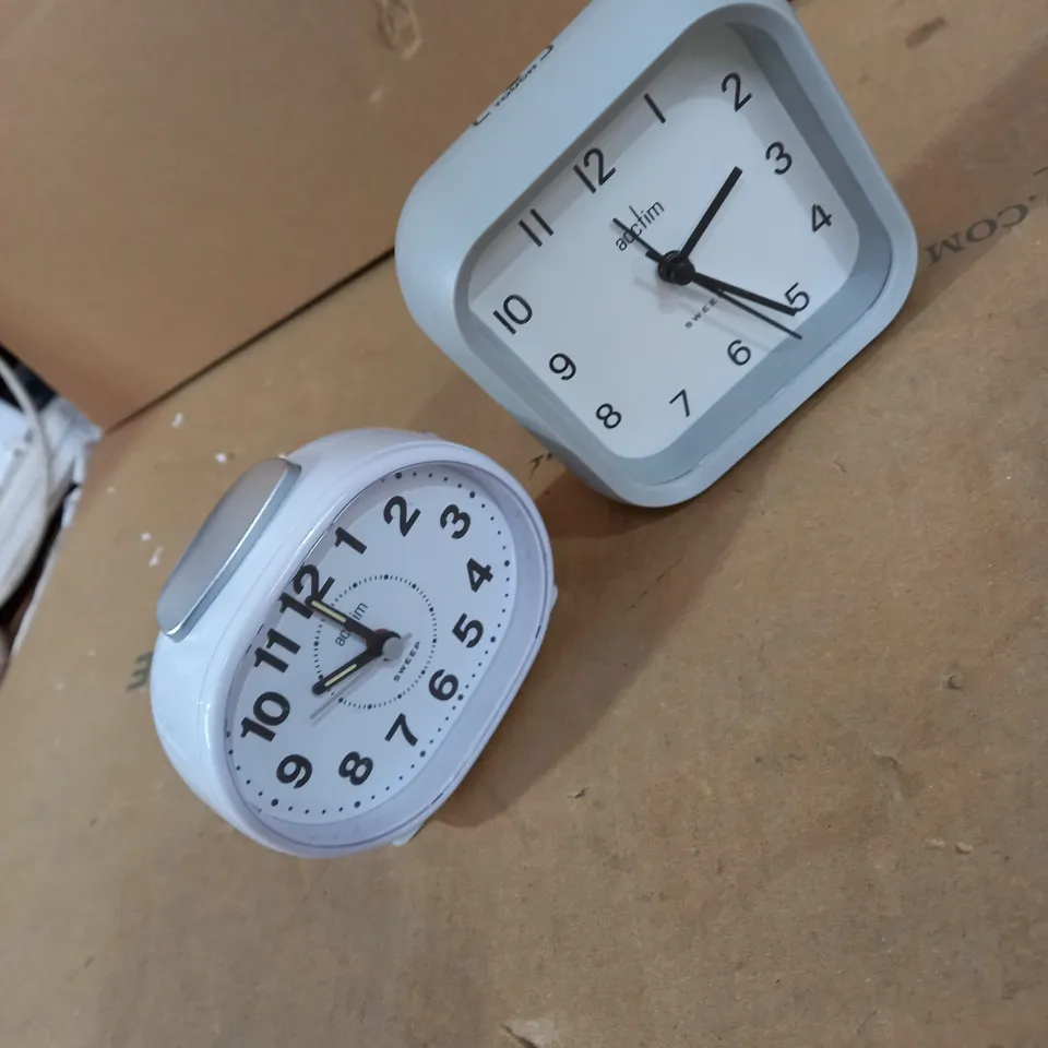 LOT OF 2 ACCTIM ALARM CLOCKS 