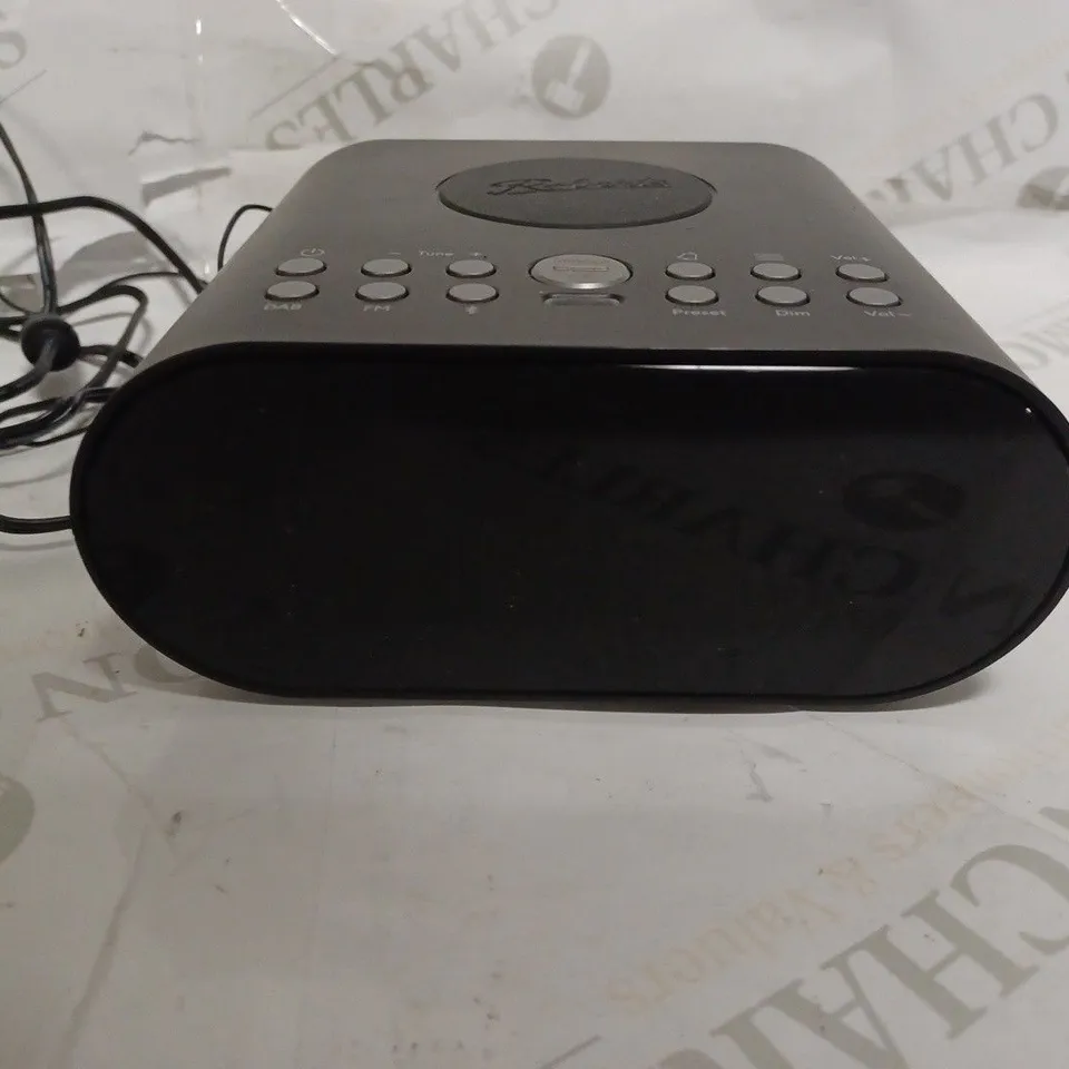 ROBERTS ORTUS DAB CHARGE FM RDS/DAB+/BLUETOOTH/WIRELESS CHARGING ALARM CLOCK RADIO BLACK
