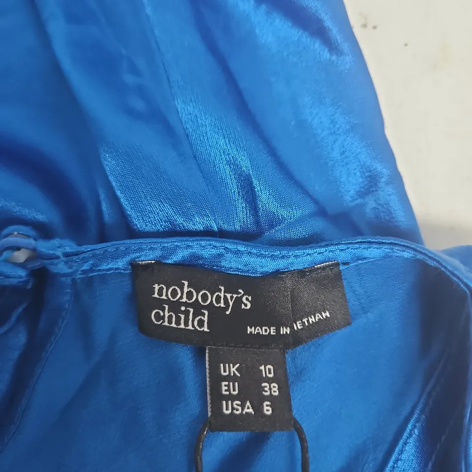 NOBODY'S CHILD ZAHRA MIDAXI DRESS – BLUE, UK 10 (EU 38, USA 6)