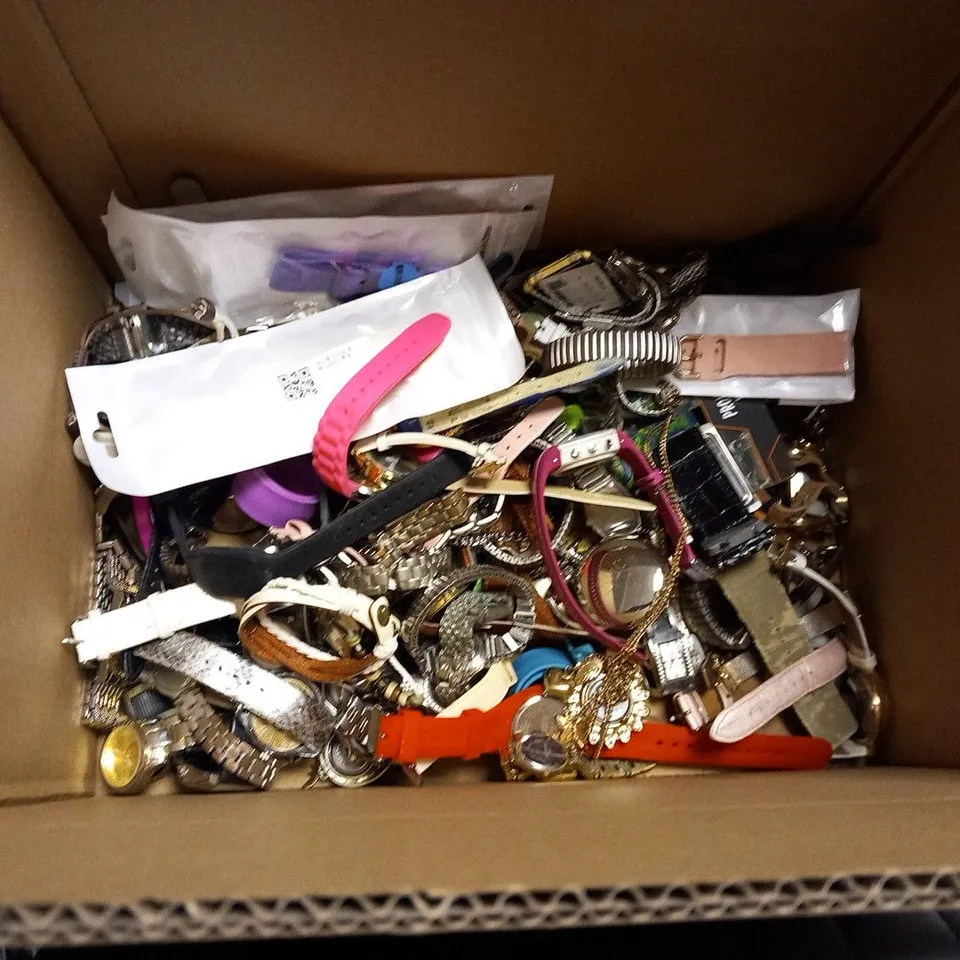 LARGE QUANTITY OF ASSORTED WATCHES AND STRAPS TO INCLUDE; BIJOUX, SEKONDA, SEIKO, MILLINA AND CASIO