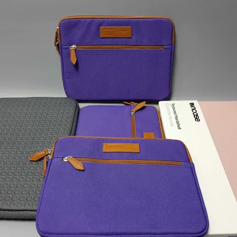APPROXIMATELY 5 TABLET CASES TO INCLUDE CAISON ZIP UP POUCH CASE, INCASE TEXTURED HARDSHELL CASE, GOJI POUCH CASE