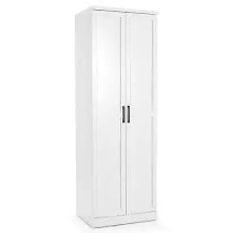 BOXED COSTWAY 70 INCH FREESTANDING STORAGE CABINET WITH 2 DOORS AND 5 SHELVES - WHITE (1 BOX)