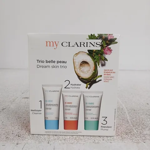 MY CLARINS TRIO BELLE PEAU DREAM SKIN TRIO – 3-PIECE SKINCARE SET