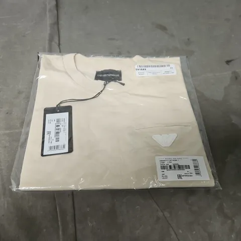 ARMANI EXCHANGE BEIGE T-SHIRT – SIZE 8 YRS