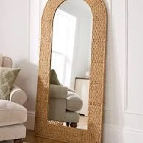 BOXED WOVEN LEANER MIRROR 178 x 86cm (1 BOX)