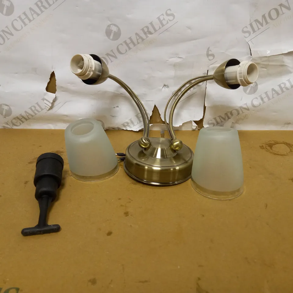 JOHN LEWIS MIZAR 2 LIGHT WALL LIGHT