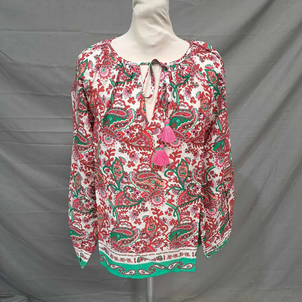 BODEN TUNIC RED MULTI SIZE 6