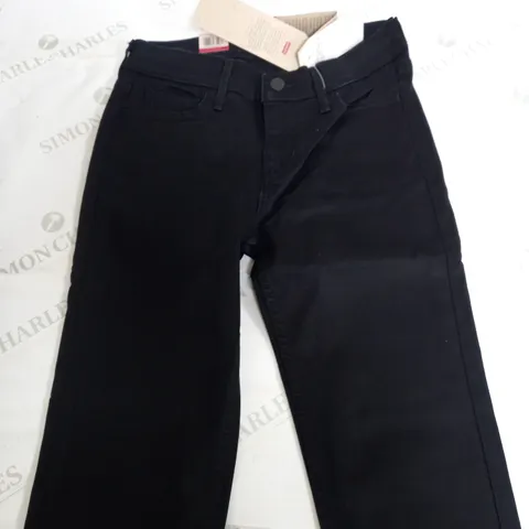 LEVI'S SUPER SKINNY 710 BLACK JEANS - W28 L34