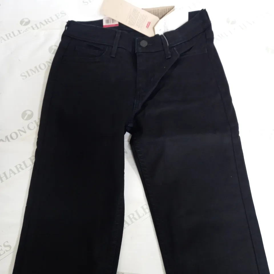 LEVI'S SUPER SKINNY 710 BLACK JEANS - W28 L34