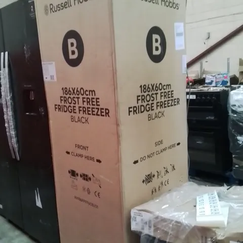 BOXED BLACK RUSSELL HOBBS 186X60CM FROST FRIDE FREEZER 