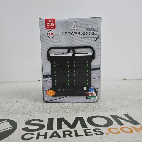 HG DUE 12 POWER SOCKET 3M BOXED
