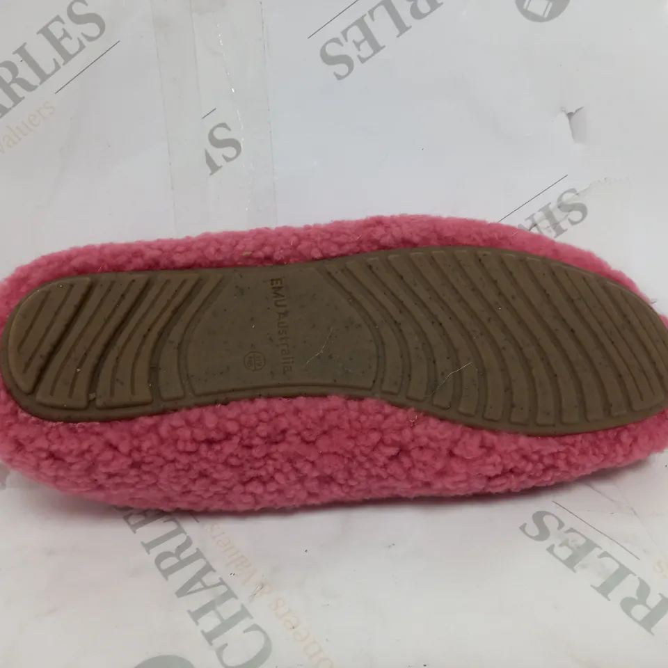 EMU MIRA TEDDY SHEEPSKIN SLIPPER - PINK COLOUR SIZE 7