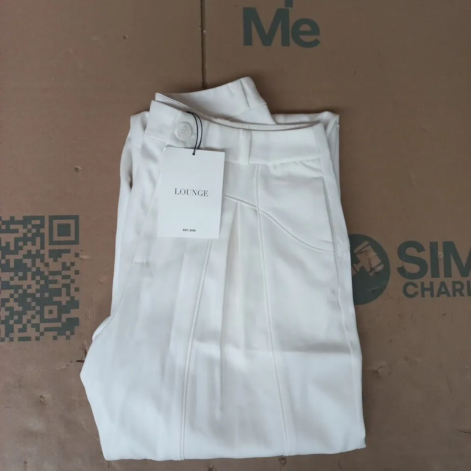 LOUNGE TROUSERS IN WHITE SIZE UK 10