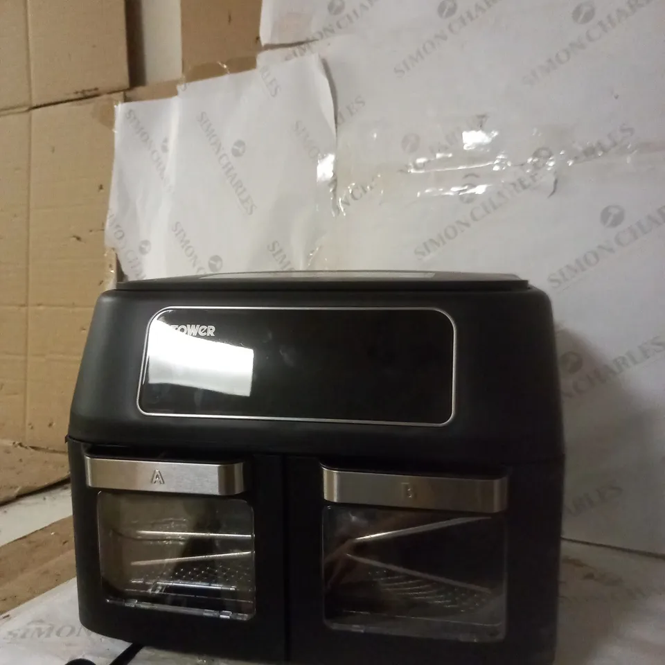 TOWER T17102, VORTX VIZION DUAL COMPARTMENT 11L AIR FRYER OVEN