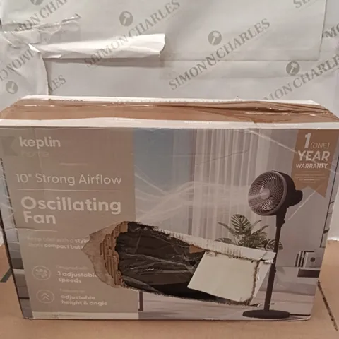 BOXED 10" OSCILLATING FAN