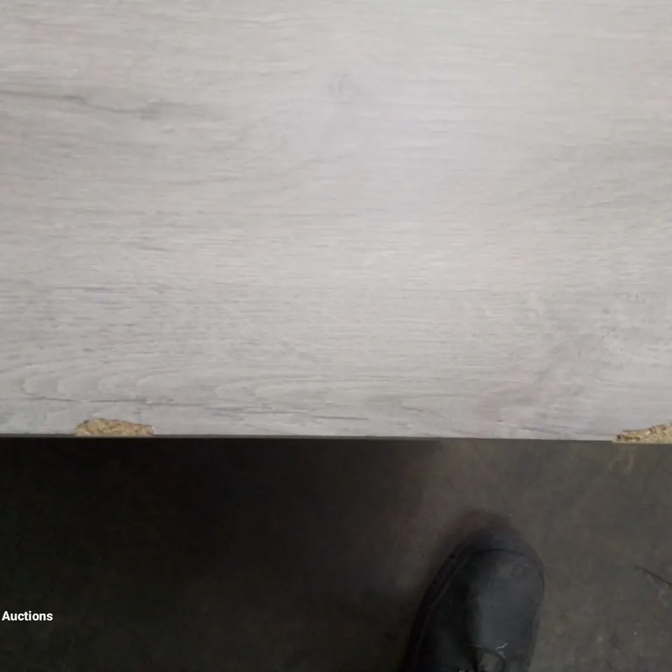 QUALITY MADE GREY WASH 2 SOFT CLOSE DRAWER BEDSIDE TABLE