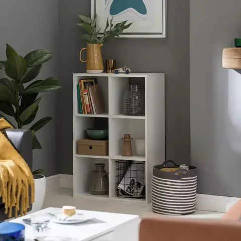 BOXED HOME SQUARES 8 CUBE STORAGE UNIT - WHITE