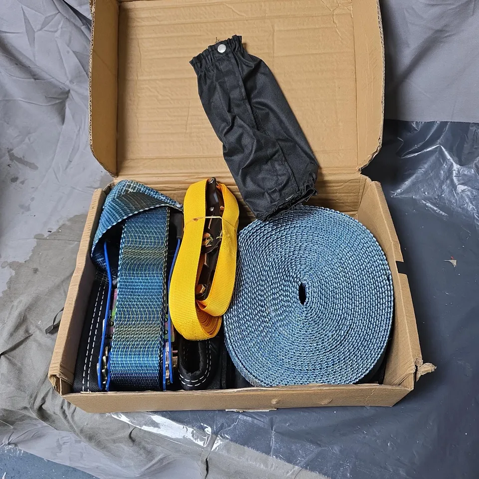 ASSORTED HEAVY DUTY TIE DOWN SLACKLINES