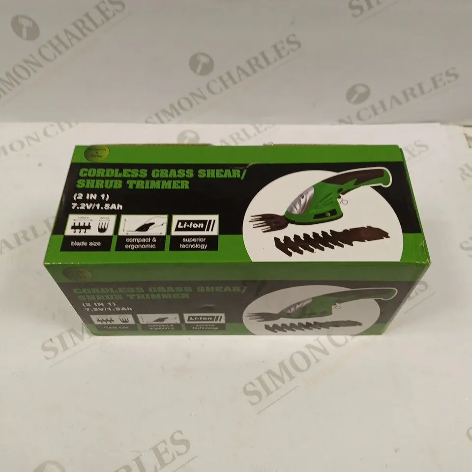 CORDLESS GRASS SHEAR/SHRUB TRIMMER 