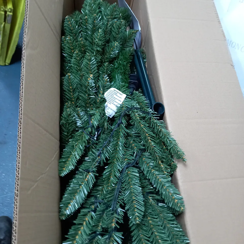 BOXED PRE-LIT 6FT PENCIL CHRISTMAS TREE - COLLECTION ONLY RRP £59.99