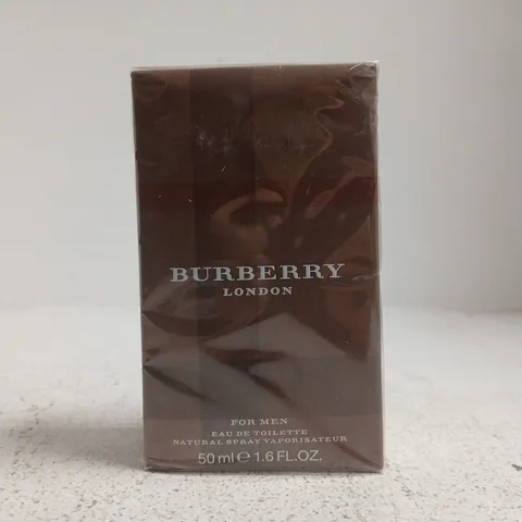 SEALED BURBERRY LONDON FOR MEN EAU DE TOILETTE 50ML