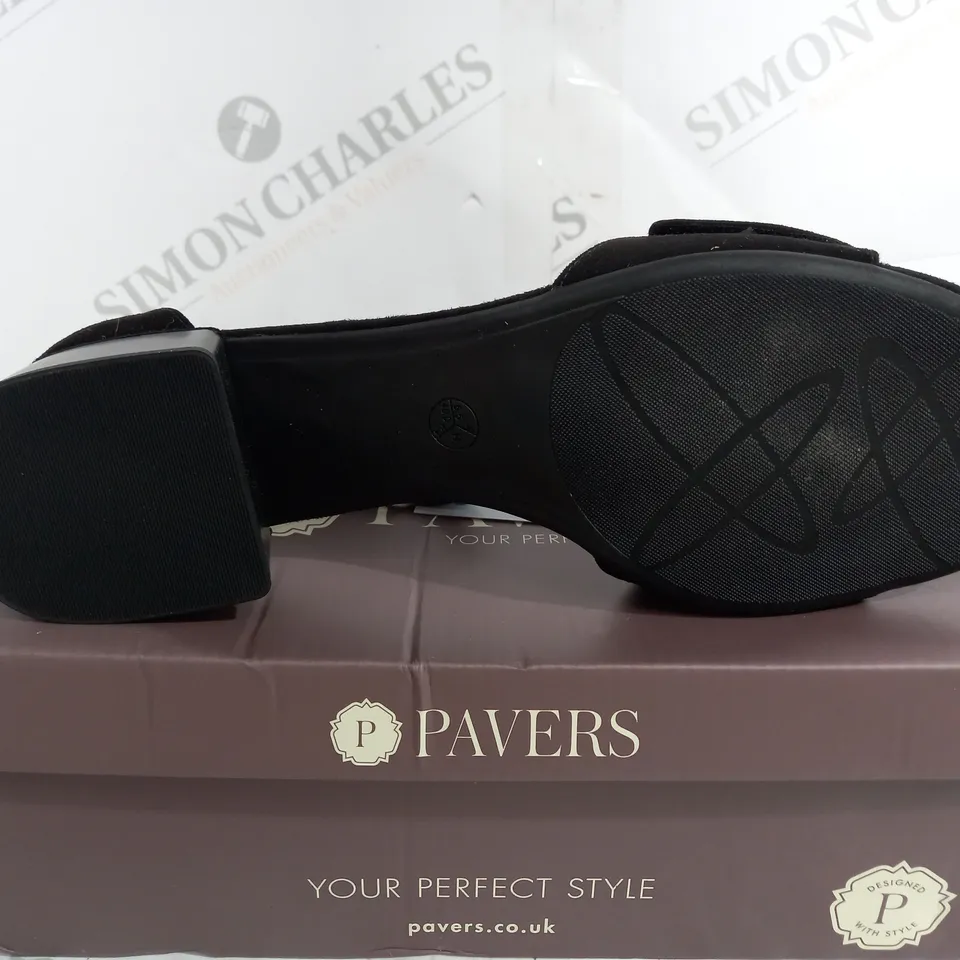 BOXED PAVERS OPEN TOE PLATFORM SHOES JANSP37007 - SIZE 7